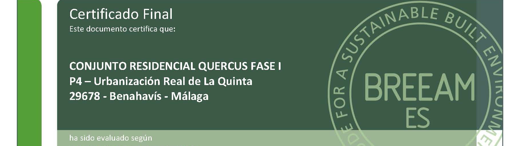 certificación breeam quercus