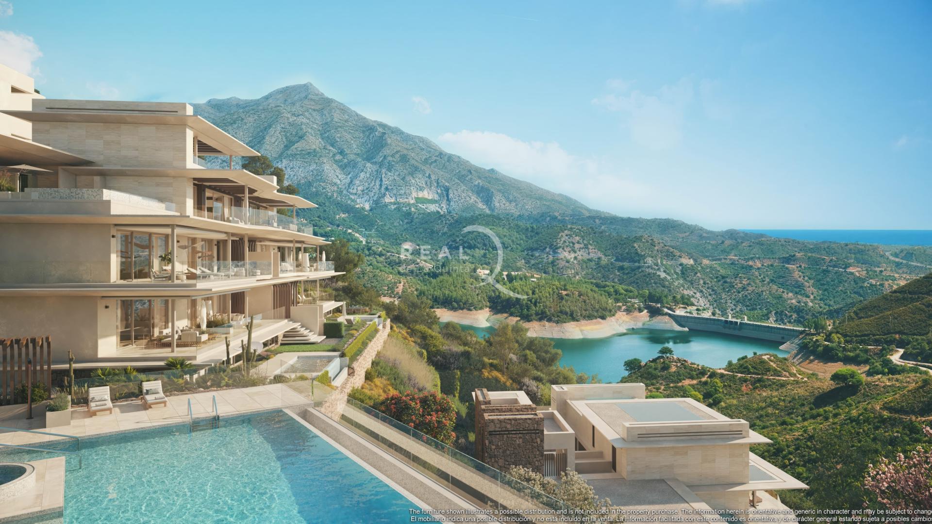 Mimosas Development with Views of the Sea, the Lake of Istán and the La Concha Mountain