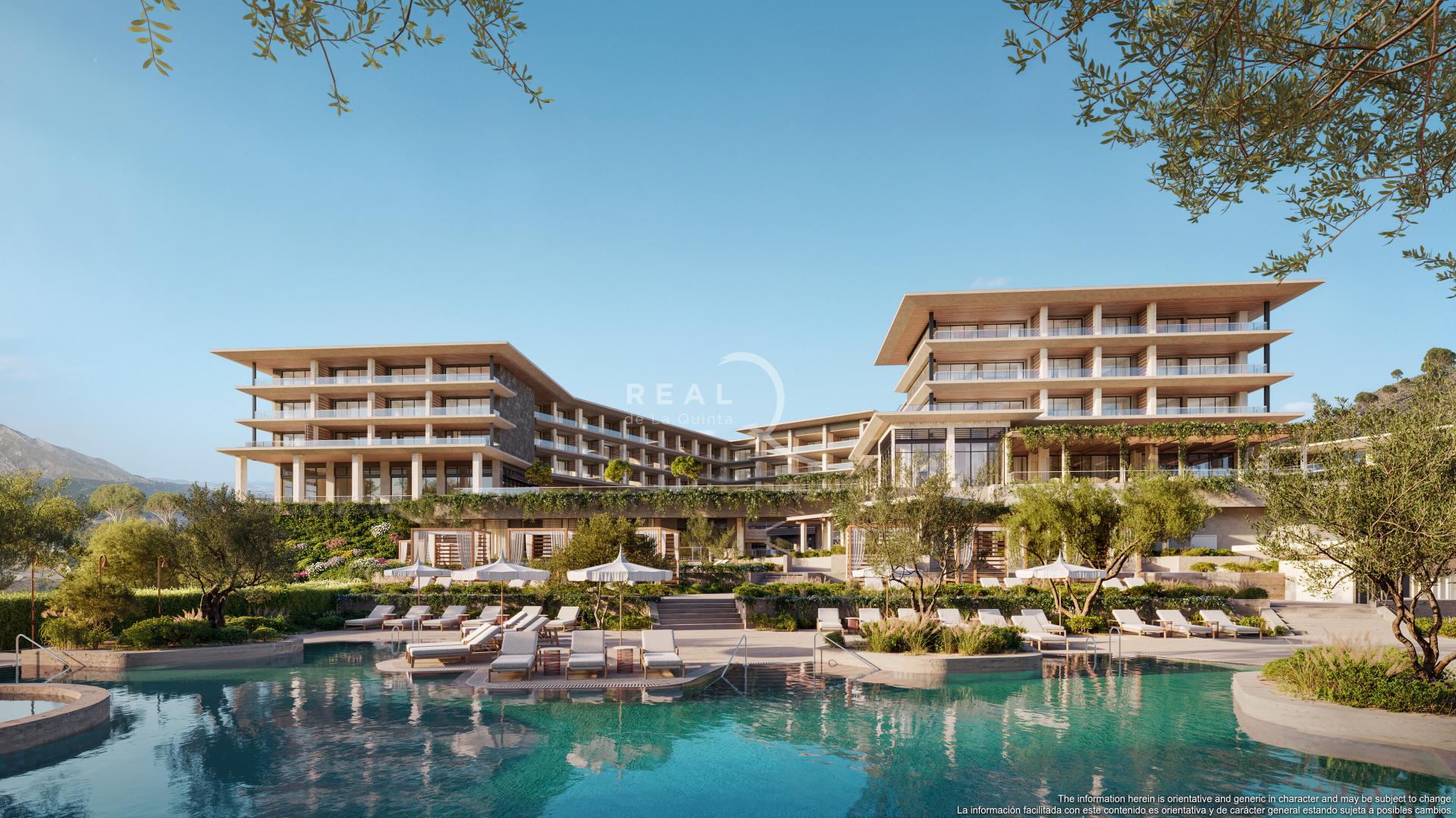 Vista desde la piscina familiar (nivel jardín) - Hotel Angsana Real de La Quinta By Banyan Tree Group