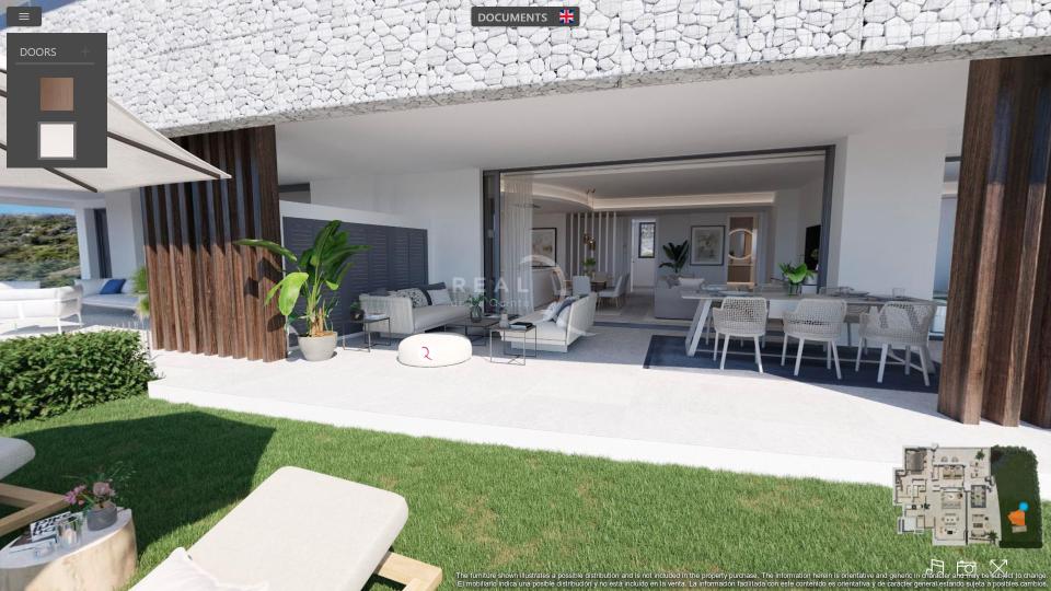 On the terrace, an ideal place to relax