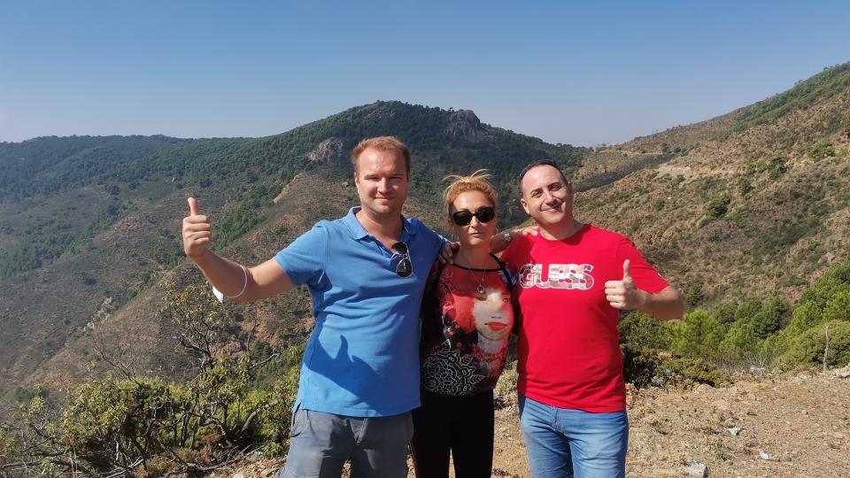 disfrutando de la sierra de las nieves