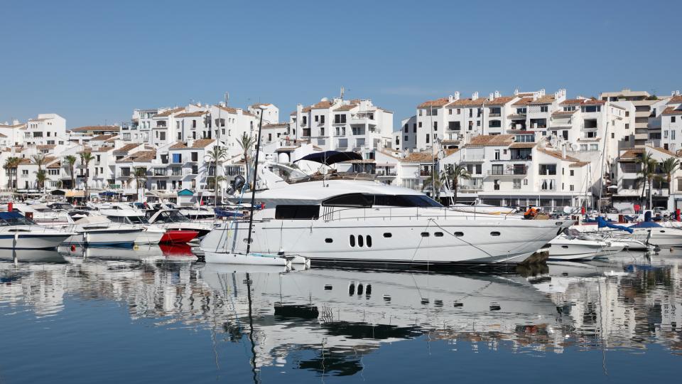 Luxury yachts in Puerto Banus
