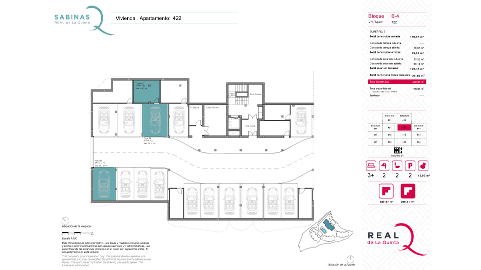 2 parking spaces and storage room