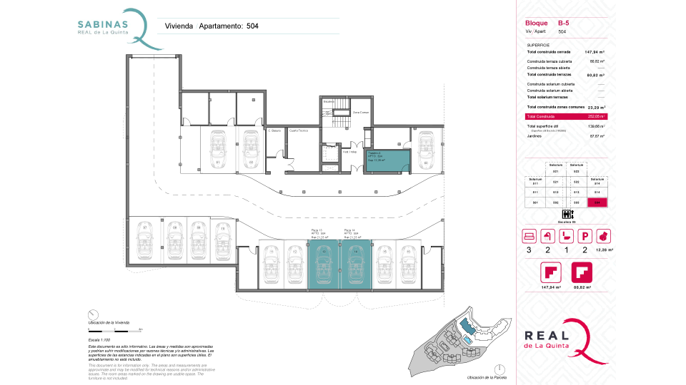 2 parking spaces and storage room