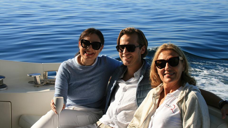 Disfrutando de un día en el Mediterráneo