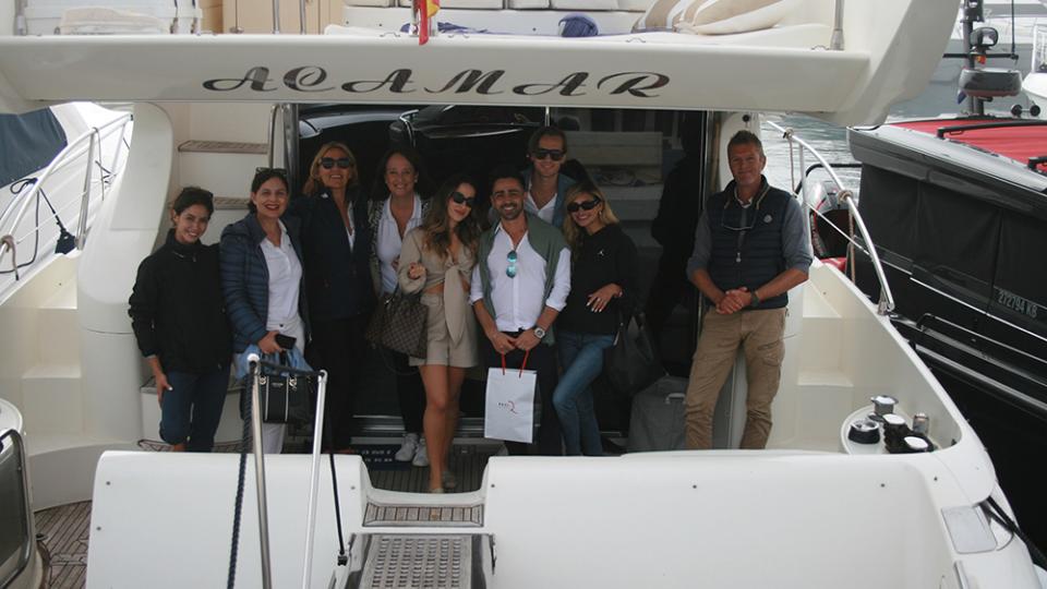 Los equipos de Real de La Quinta, Roccabox y Marbella Boat Charter