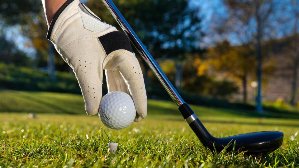 someone playing golf