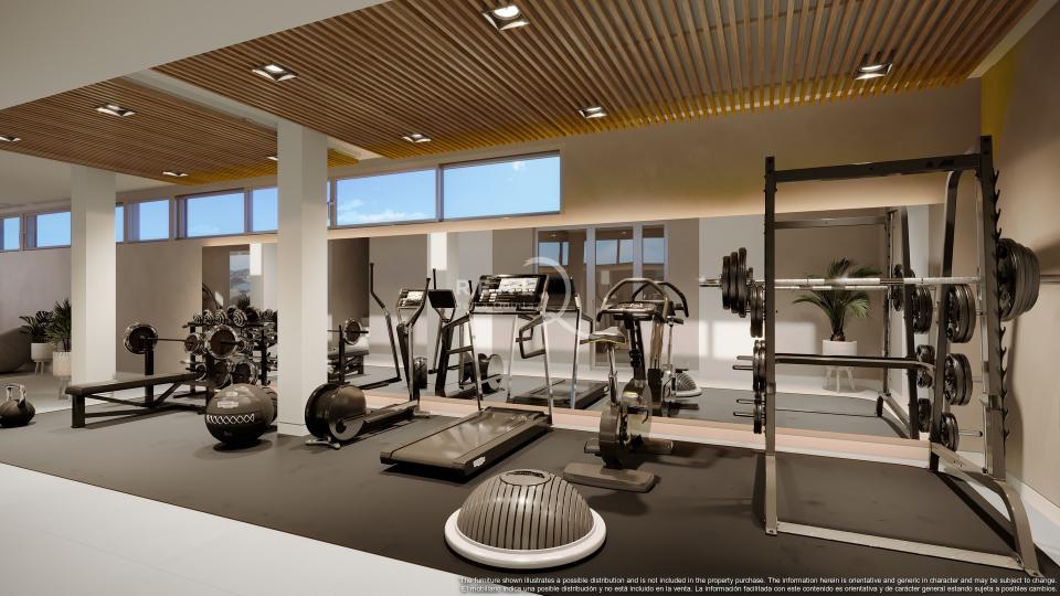 Mimosas Apartamento Villa Jardín. Leisure Area - Cine + Gimnasio (Cámara 2)