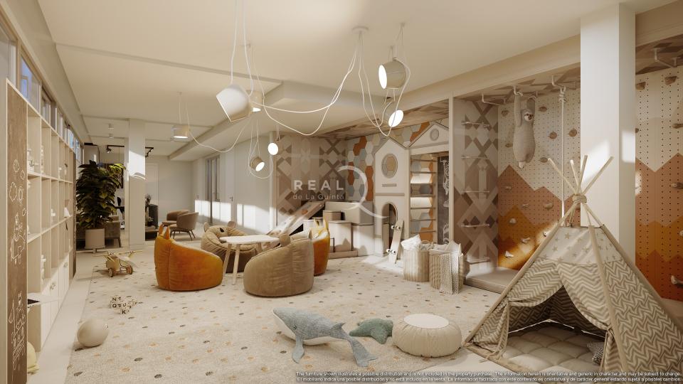 Mimosas Apartamento Villa Jardín. Leisure Area - Zona de niños + Coworking (Cámara 1)