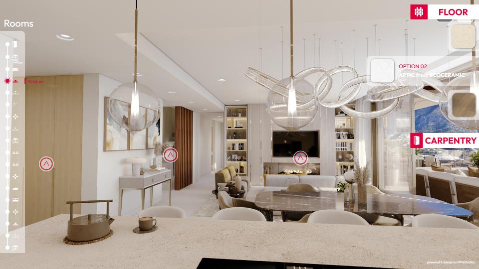 Configurador de materiales de Mimosas