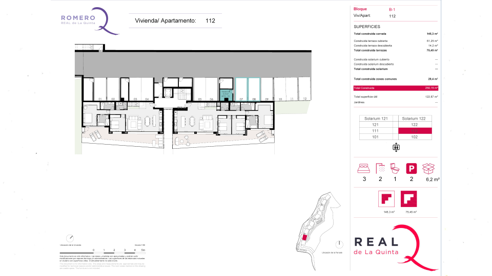 2 parking spaces and storage room