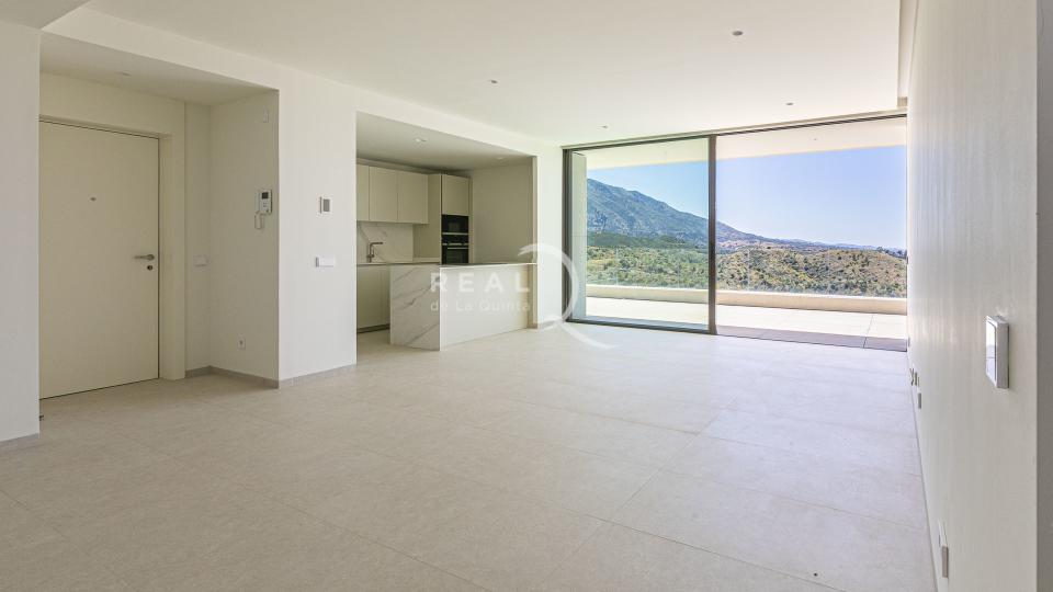 living and dining area with a pocket window