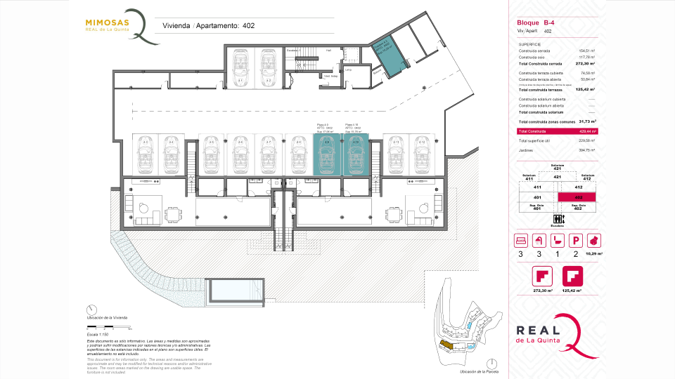 2 Plazas de parking y trastero