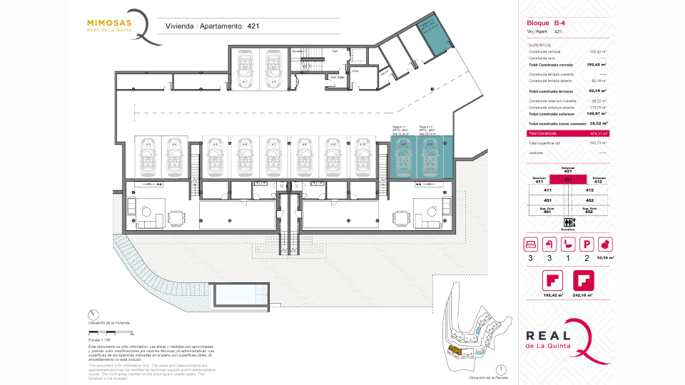 2 Parking Spaces and Storage Room
