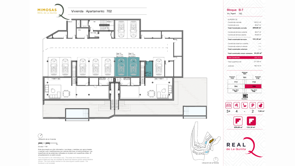 2 Parking Spaces and Storage Room