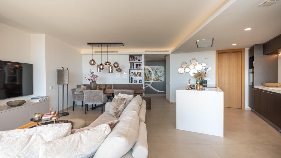 open kitchen and living area