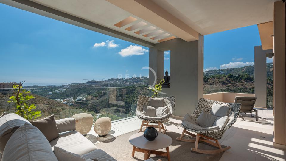 large covered terrace