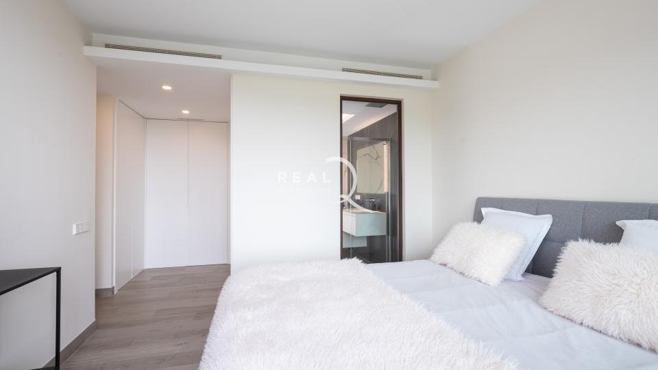 Master bedroom with walking closet and bathroom ensuite