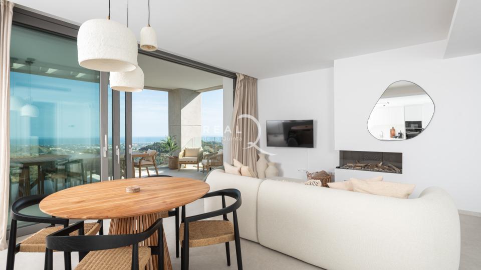 dining and living areas