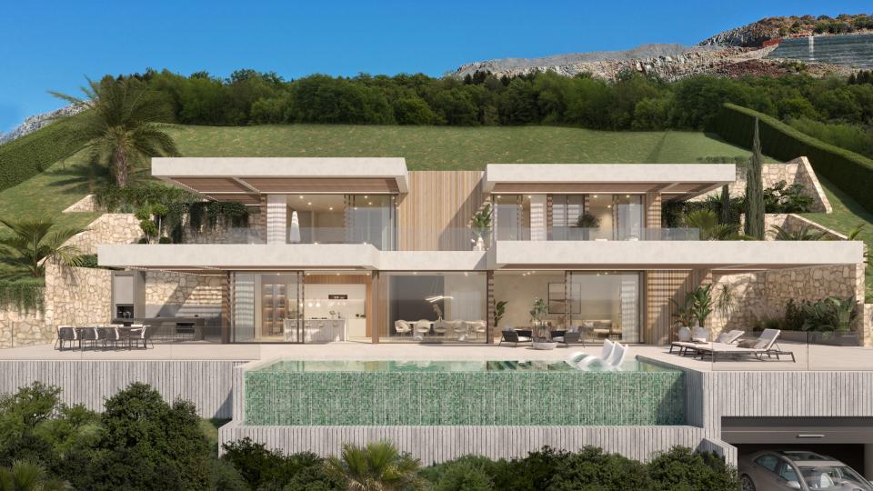beautiful luxury villa with panoramic sea views on plot 14.3