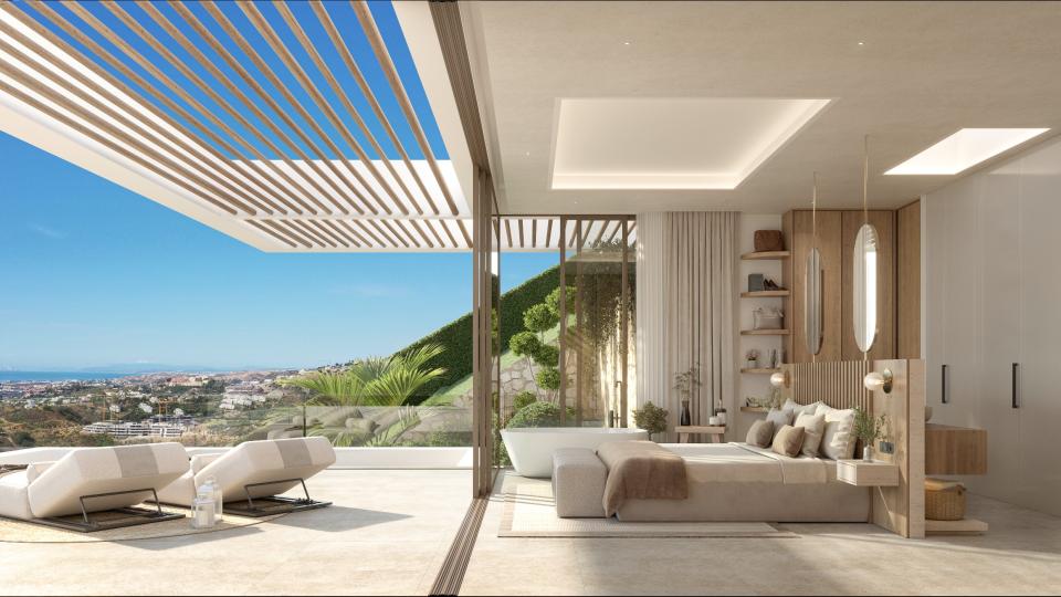 beautiful luxury villa with panoramic sea views on plot 14.3