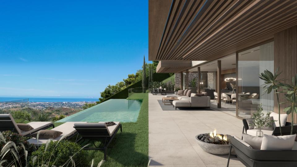 beautiful luxury villa with panoramic sea views on plot 14.3