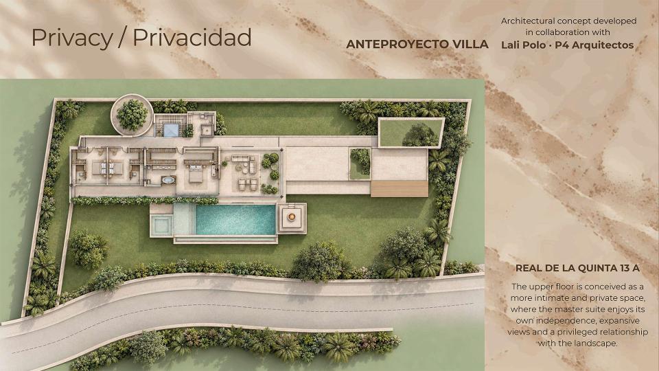 Propuesta de villa Parcela 13A Privacidad