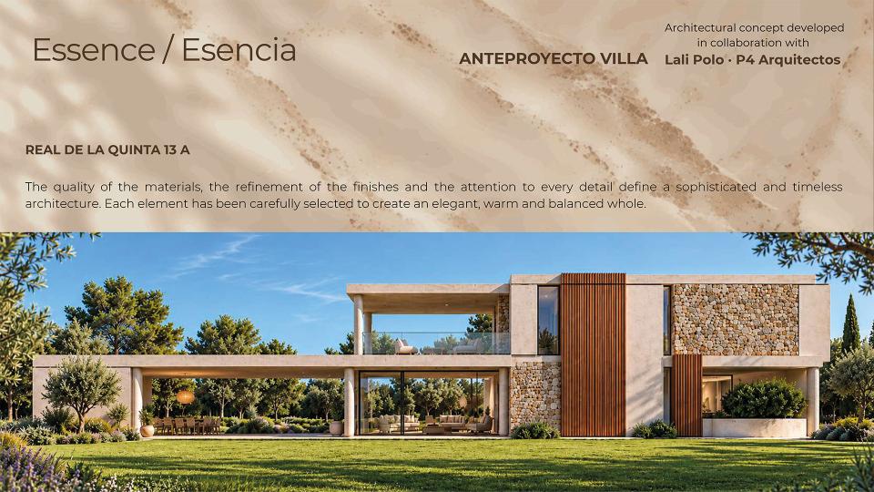 Propuesta de villa Parcela 13A Esencia