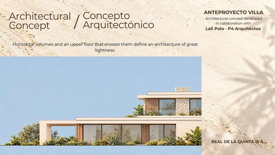 Propuesta de Villa Parcela 15A Concepto Arquitectónico