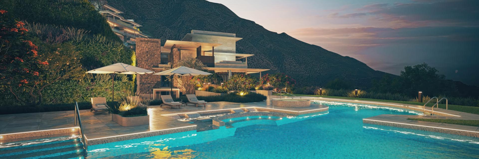 Night view of Real de La Quinta