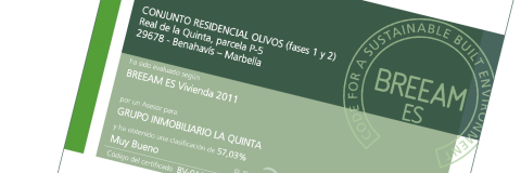 Certificación BREEAM "Muy bueno": Olivos