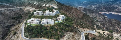 vista panorámica de Real de La Quinta desde el cielo