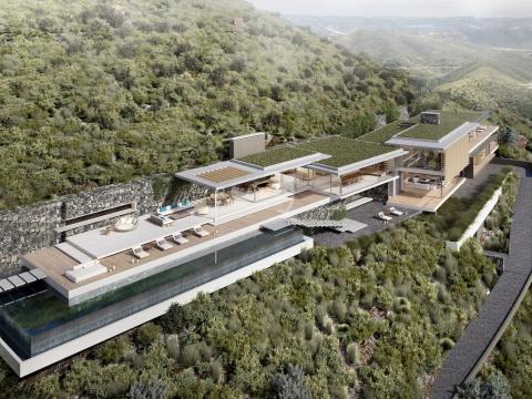 Villa Proposal Type A. AerialOverview
