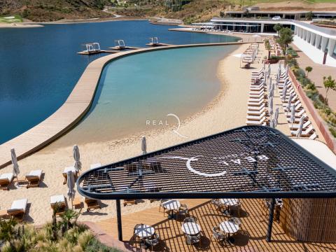 outdoor pool, beach, snack bar