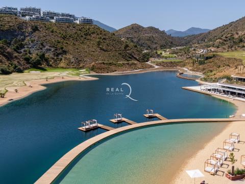 beach and outdoor pool