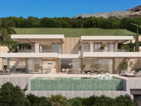 beautiful luxury villa with panoramic sea views on plot 14.3
