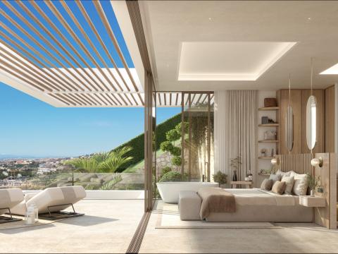beautiful luxury villa with panoramic sea views on plot 14.3